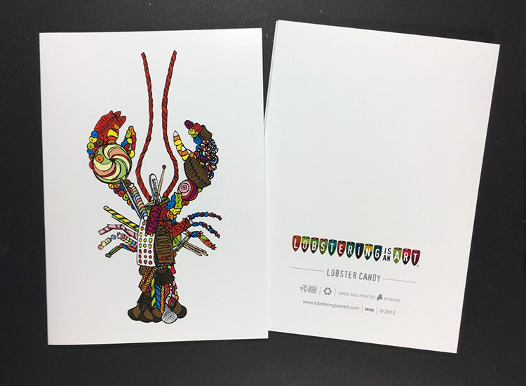 Lobster Candy Note Cards – Lobstering Is An Art