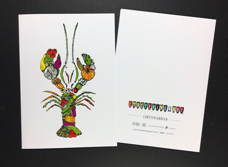 "Lobster Garden" Note Cards