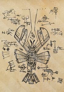 "Da Vinci's Flying Lobster" Prints