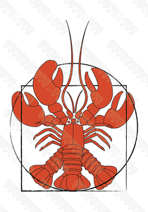 "Vitruvian Lobster" Prints