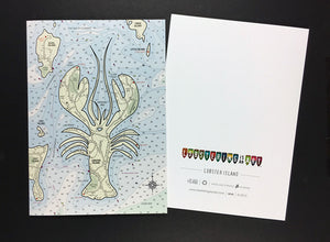 "Lobster Island" Note Cards
