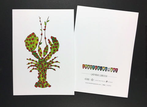 "Ladybug Lobster" Cards