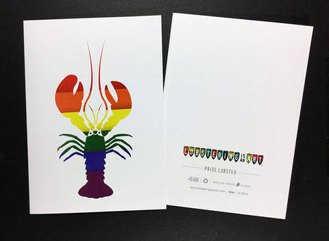 "Pride Lobster" Note Cards
