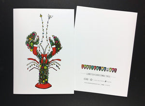 "Lobster Christmas Tree" Cards