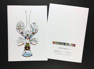 "Lobster Winter" Note Cards